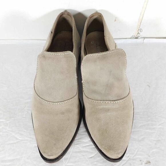 Free People Women's Brady US6,5 EU37 Taupe Suede Slip On Flat Boho Loafer Shoes - Picture 3 of 12